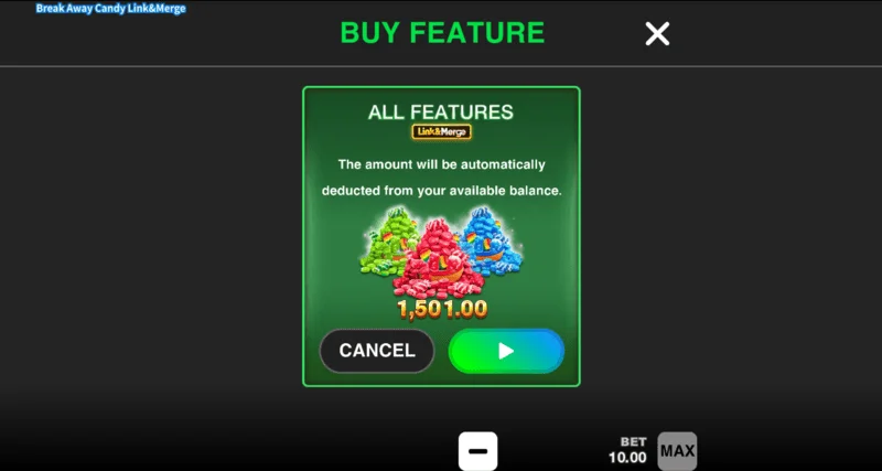 Break Away Candy - режим Multiply Link&Merge с множители x2-x10