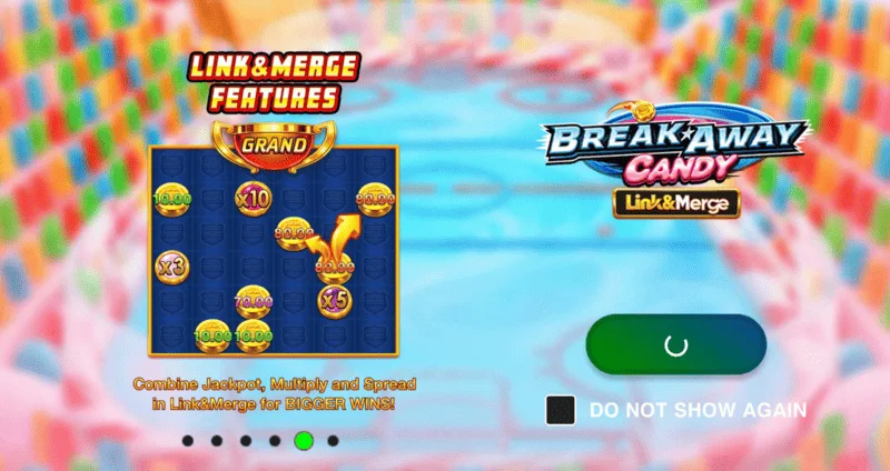 Break Away Candy - главен екран с решетка 6×6 и хокейни играчи